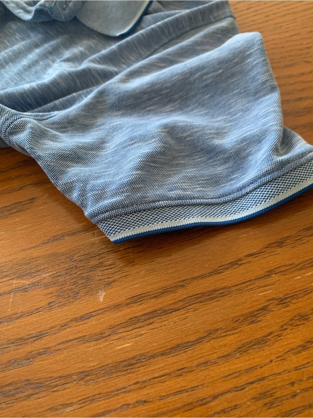 Denim & Flower Polo Shirt - Picture 9 of 15